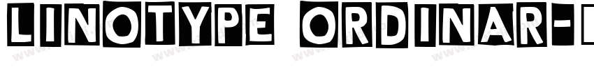 Linotype Ordinar字体转换
